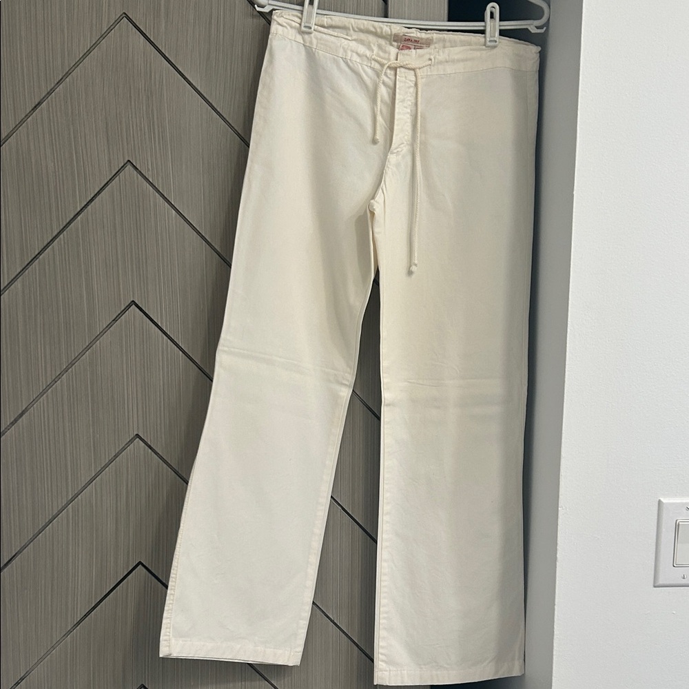 Zara Cream Boot Cut Pants